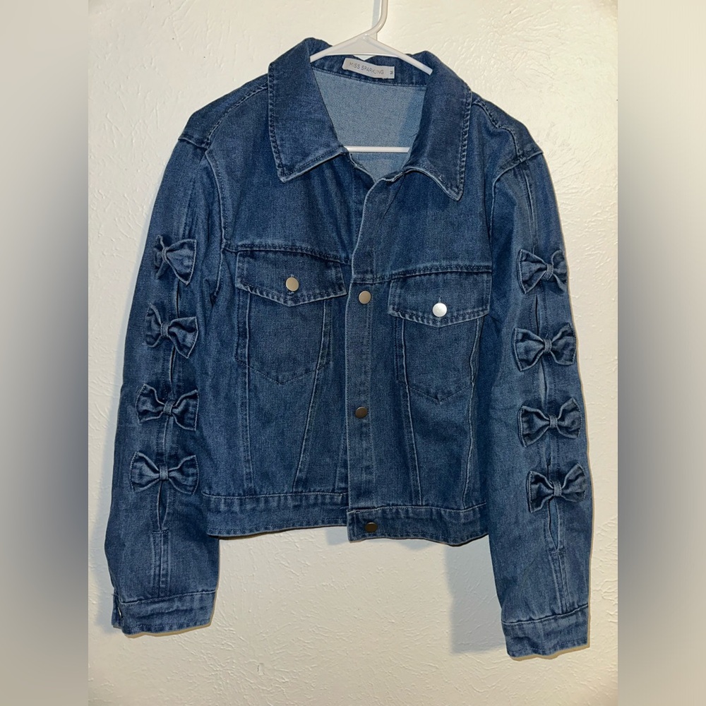 Original Bow Denim Jean Jacket